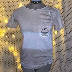 Heather gray burnout shirt